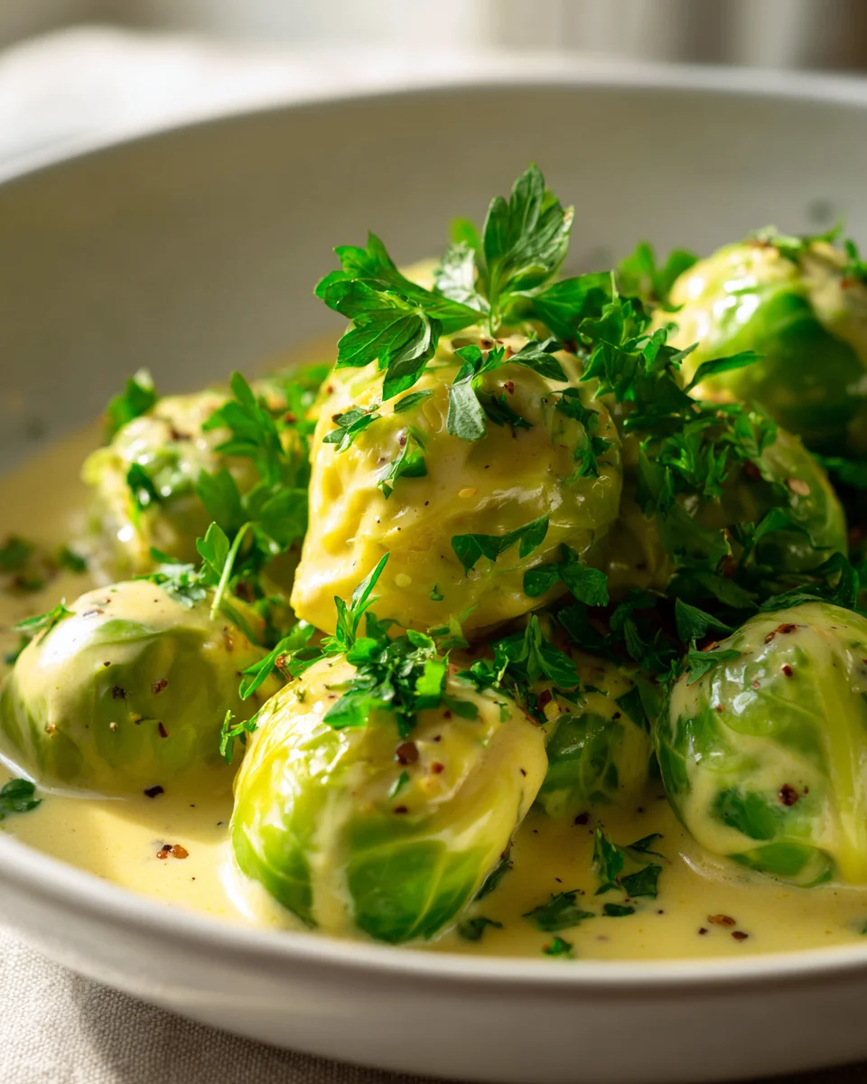 Köstlicher Rosenkohl in Frischkäse-Senfsauce – Einfach genial!