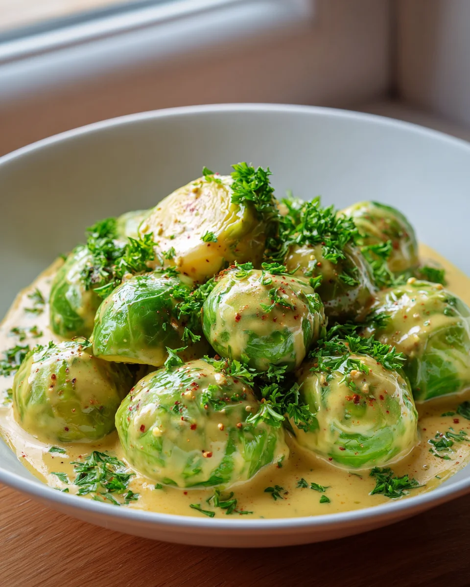 Köstlicher Rosenkohl in Frischkäse-Senfsauce – Einfach genial!