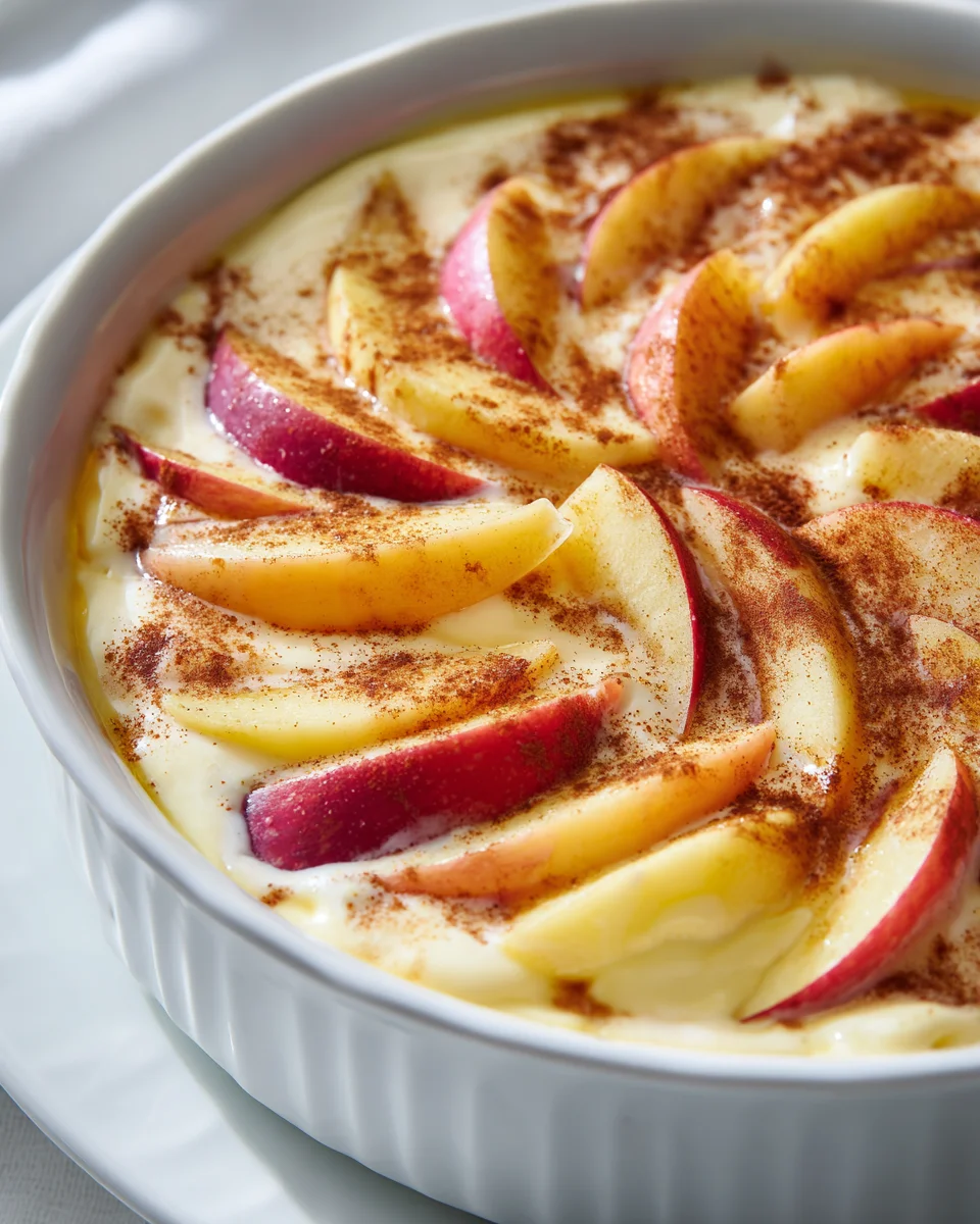 Apfel-Vanille-Pudding Dessert ohne Backen – Schnell & Lecker!