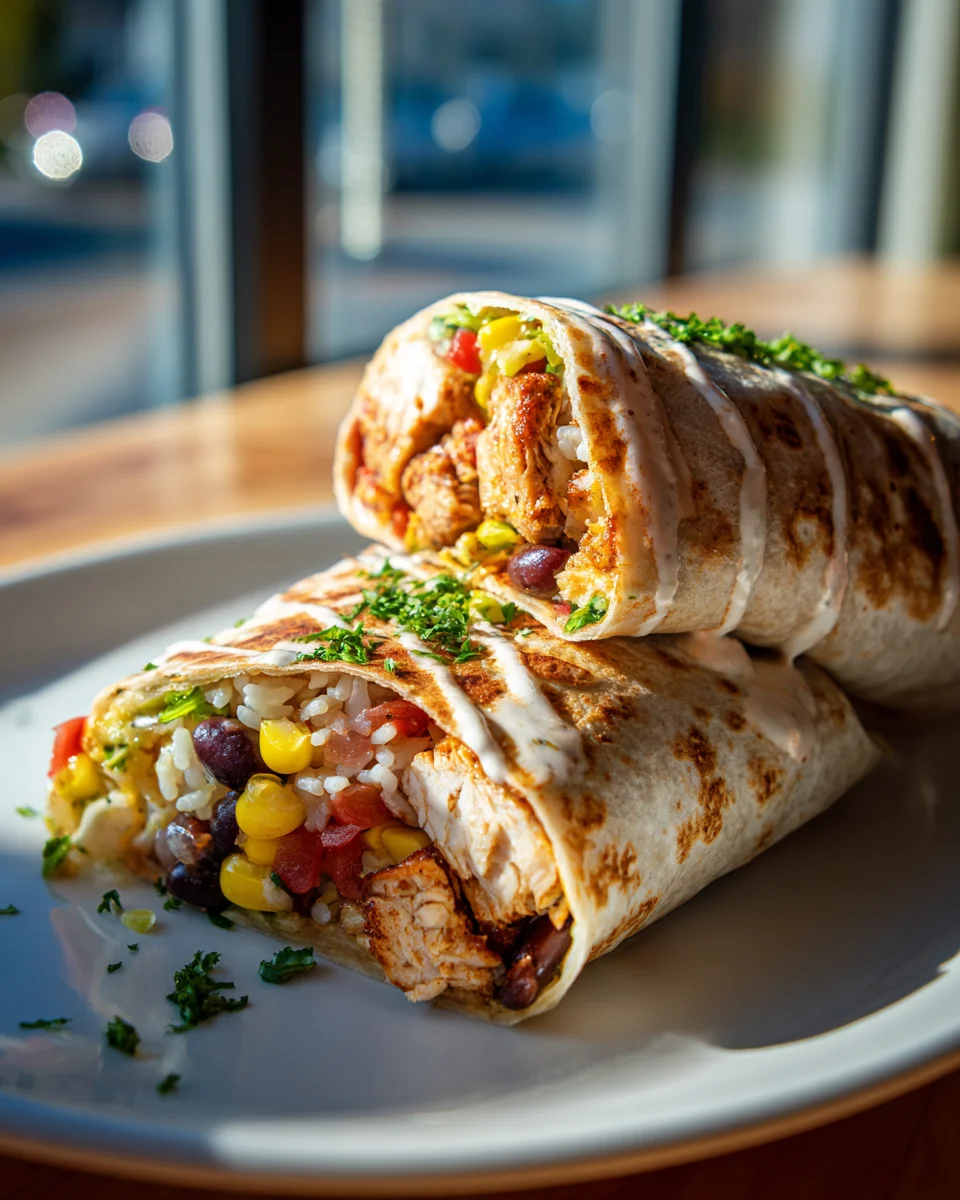 Chipotle Ranch Hähnchen Burrito – Gegrillt, einfach & lecker!