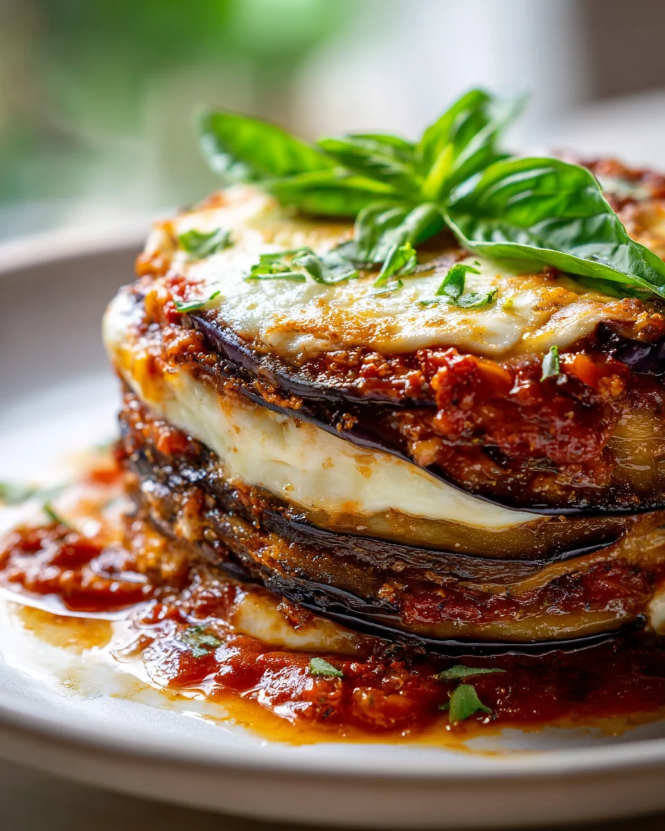 Köstliche Auberginen Lasagne Stacks – Einfach & Lecker!