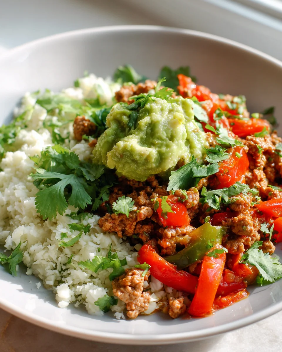 Low Carb Burrito Bowl mit Blumenkohlreis: Schnell & Lecker