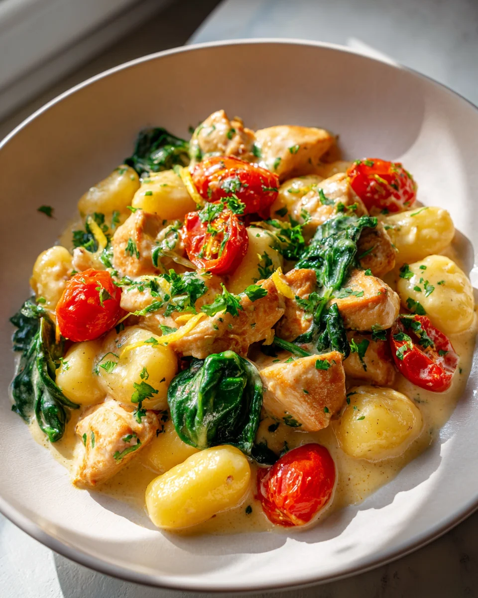 Cremige Zitronen-Hähnchen-Gnocchi – Dein neues Lieblingsrezept
