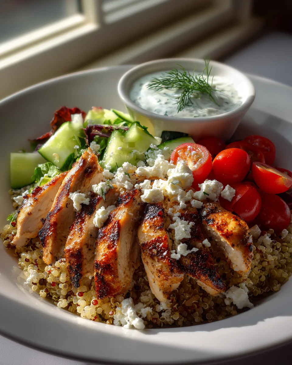 Fixe Griechische Hähnchen-Bowls: Dein schnelles Urlaubsessen