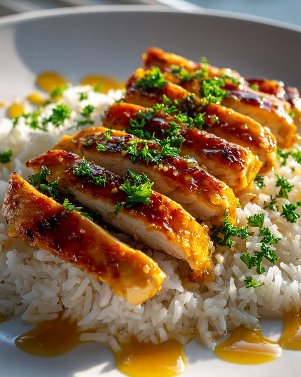 Honig Senf Hähnchen mit Reis – Einfach und lecker genießen!