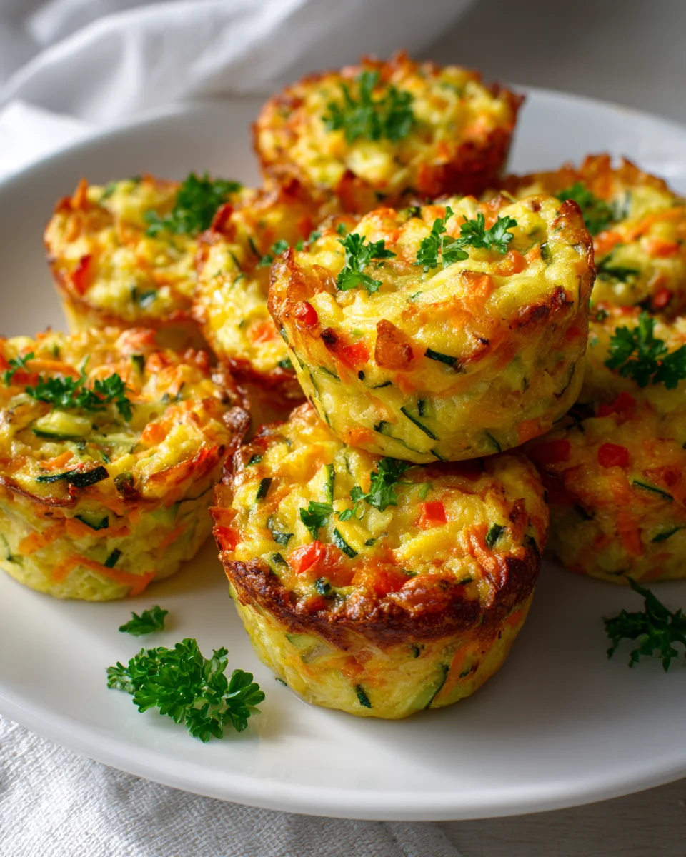 Gesunde Mini Gemüse Küchlein: Perfekt für Snack & Vorspeise