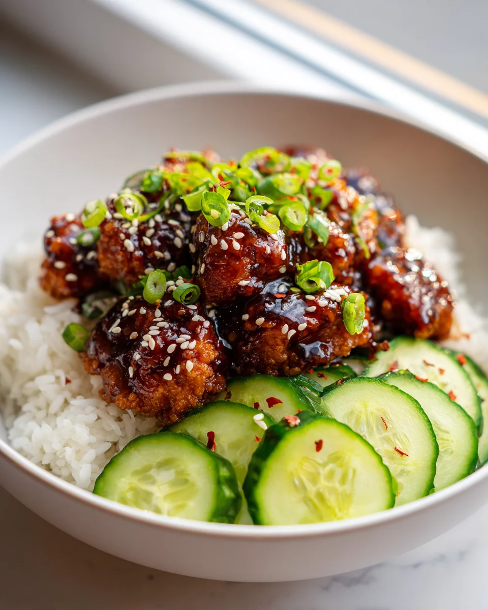 Sticky Korean Fried Chicken Bowl – Dein knuspriges Fest!