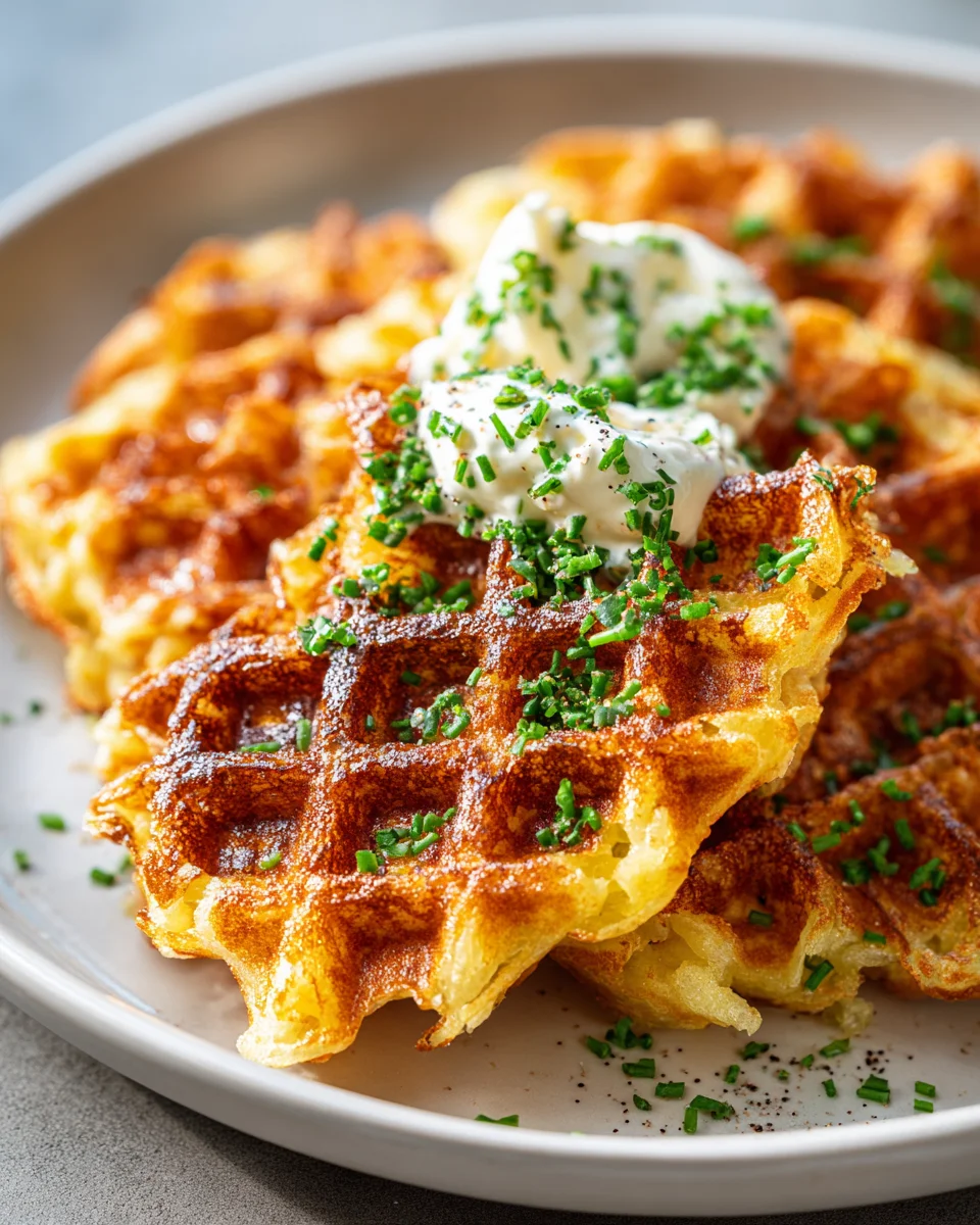 Dein Rezept für Einfache, Knusprige Kartoffelwaffeln
