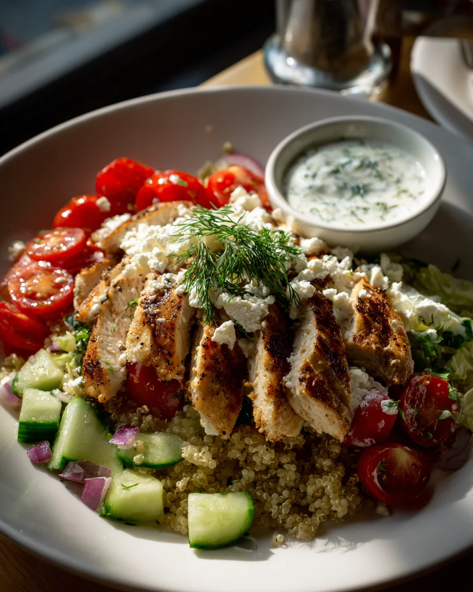 Fixe Griechische Hähnchen-Bowls: Dein schnelles Urlaubsessen