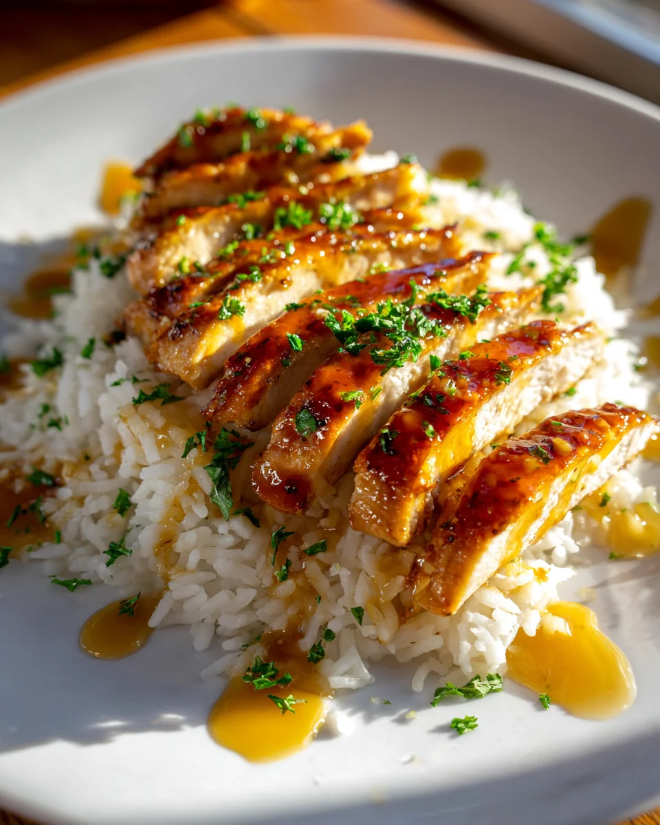 Honig Senf Hähnchen mit Reis – Einfach und lecker genießen!