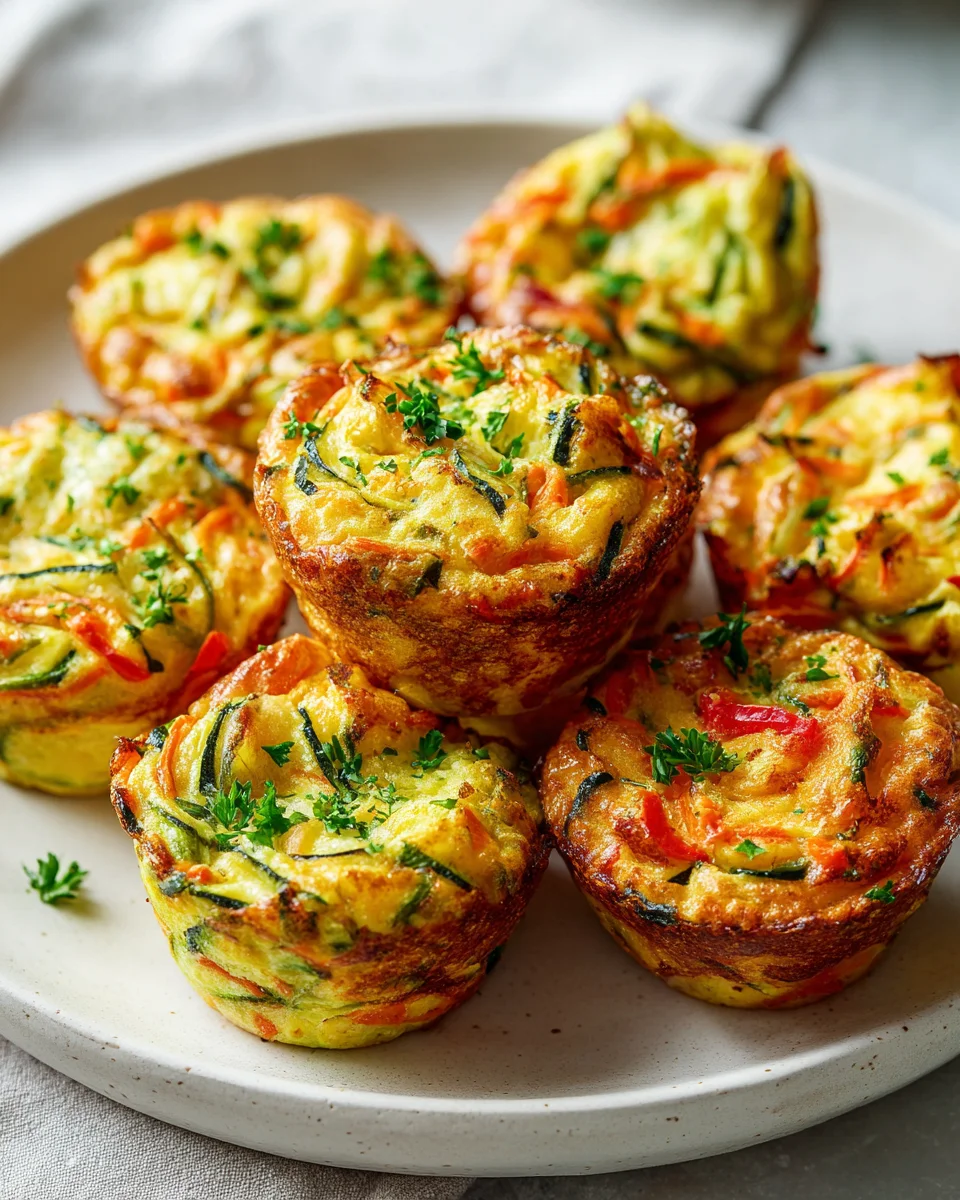 Gesunde Mini Gemüse Küchlein: Perfekt für Snack & Vorspeise