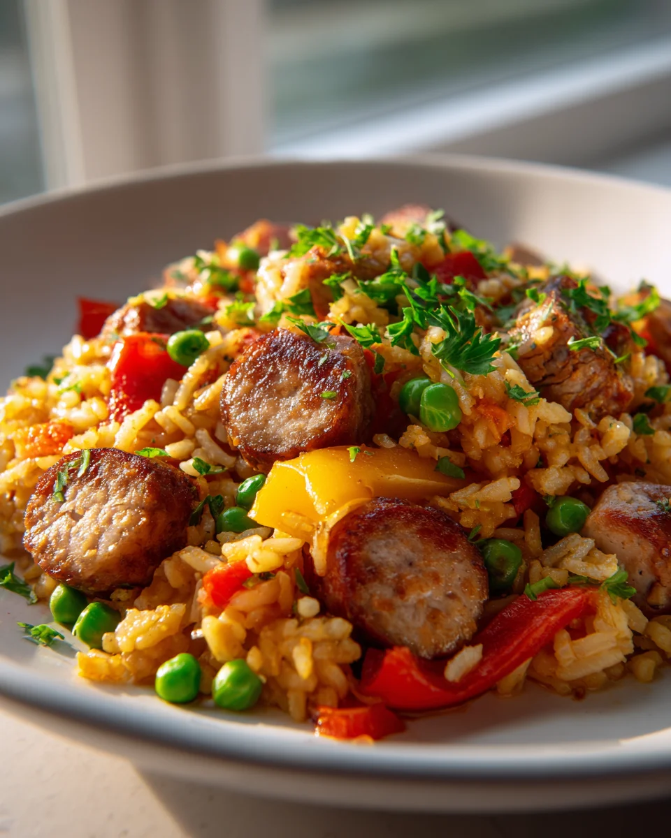 Wurst-Reis Blechgericht: Schnelles & Leckeres Familienessen