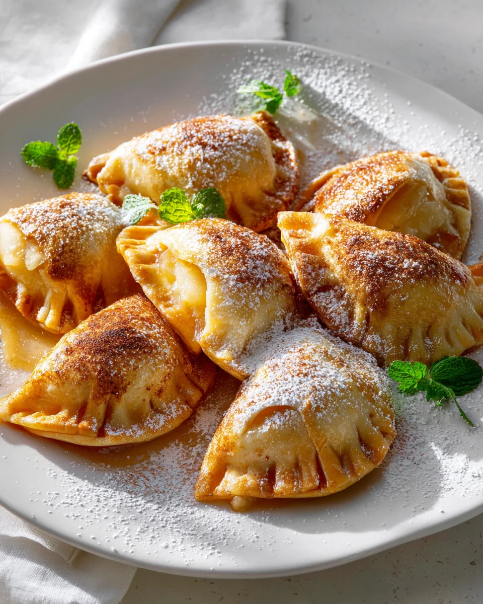 Apfelkuchen-Knödel: Einfaches und süßes Dessert-Rezept