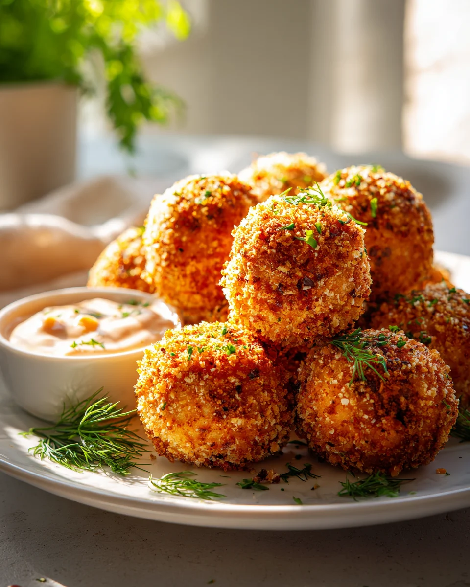 Leckere Reuben-Bällchen mit pikantem Thousand-Island-Dip