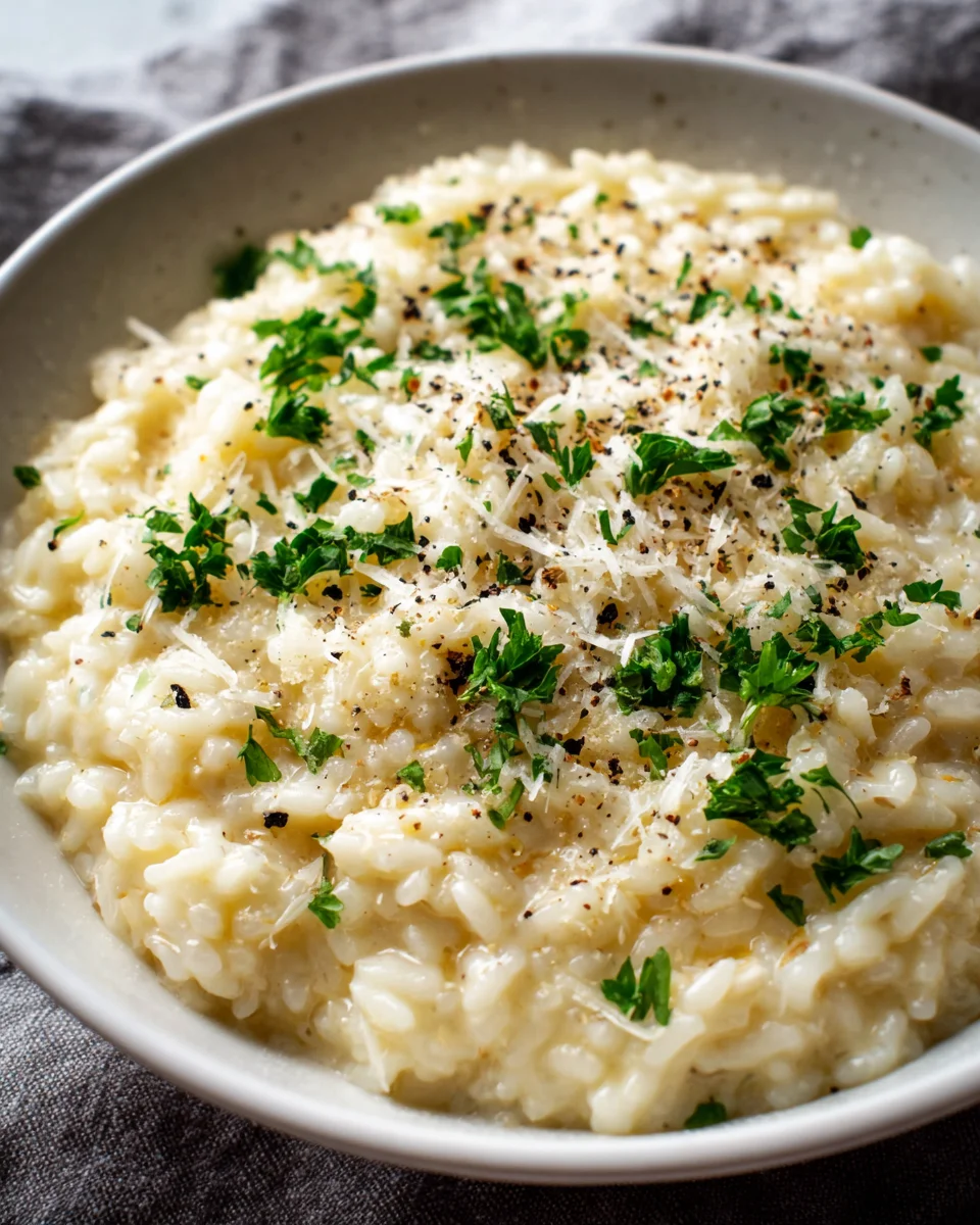 Cremiges Knoblauch Parmesan Risotto – Ein Genuss für jeden Tag!