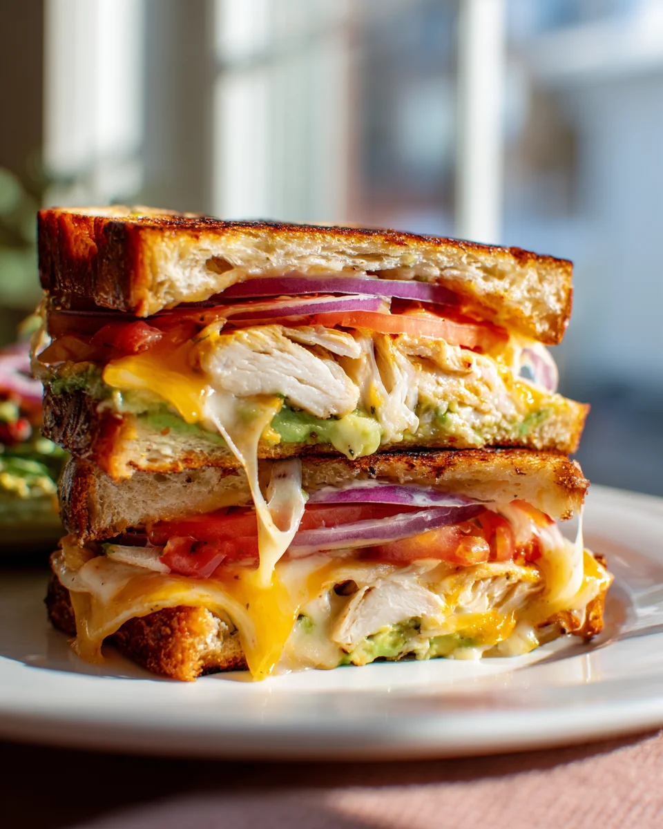 Hähnchen-Avocado-Melt Sandwich: Schnell & unwiderstehlich lecker!