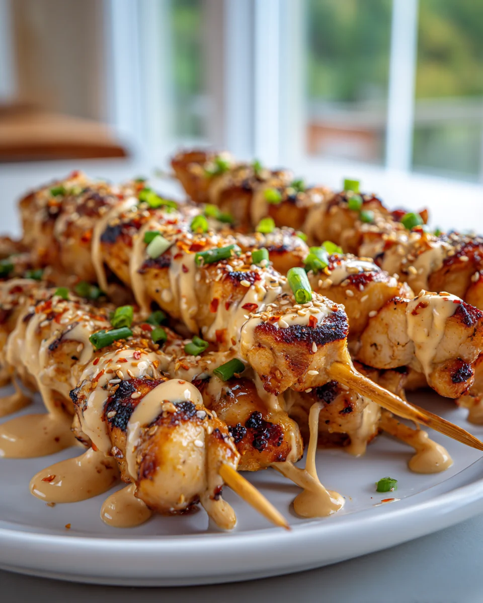 Bang Bang Hähnchenspieße: Süß-scharf & unwiderstehlich lecker!
