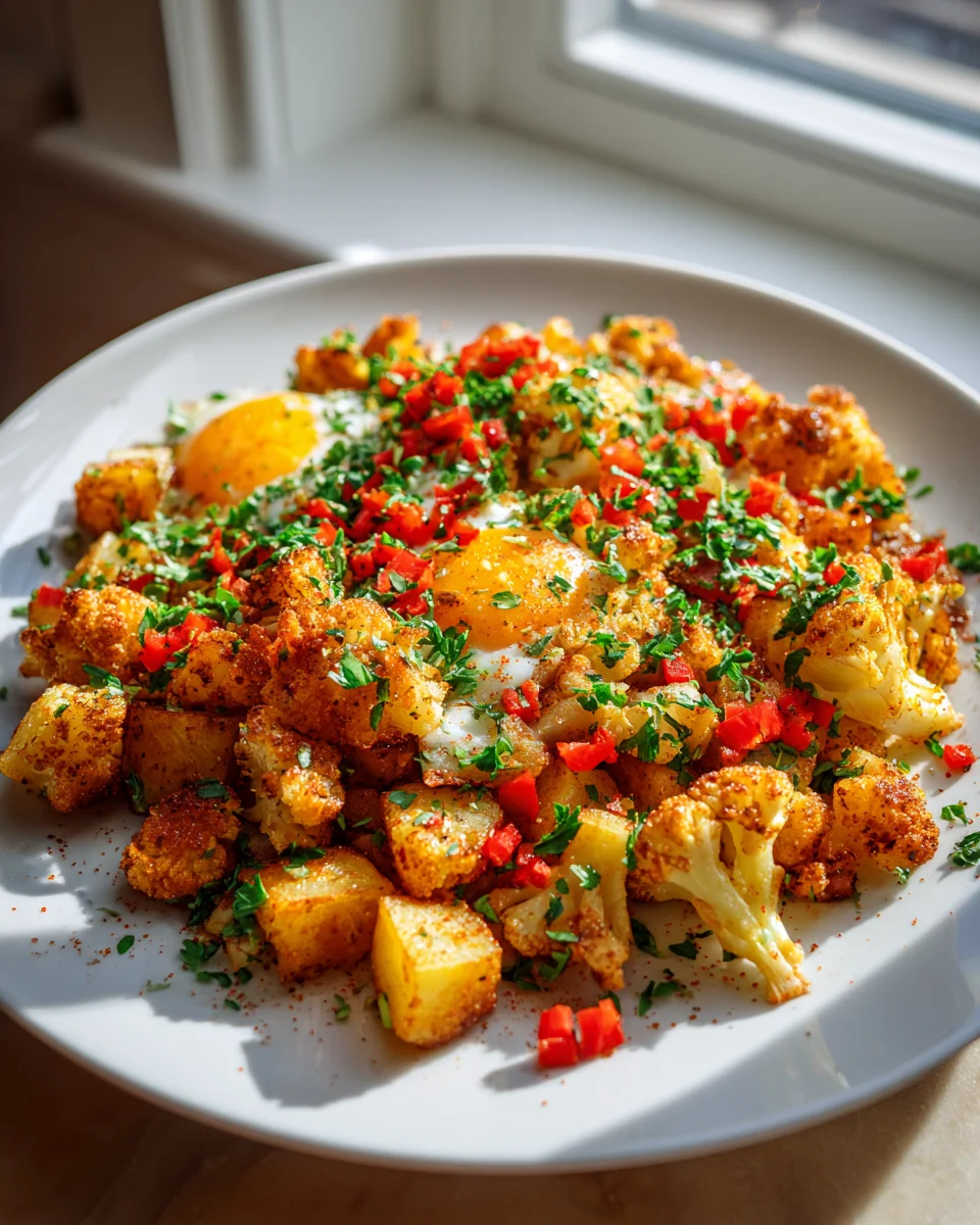 Knuspriger Blumenkohl-Kartoffel-Hash: Dein Frühstückshit