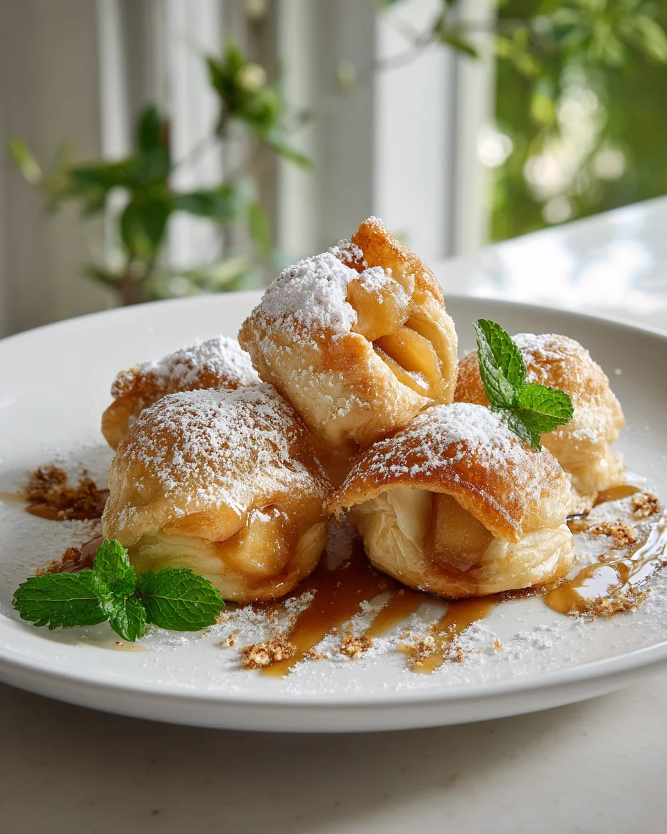 Apfelkuchen-Knödel: Einfaches und süßes Dessert-Rezept