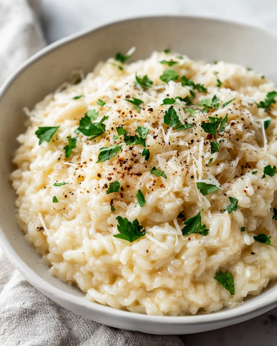Cremiges Knoblauch Parmesan Risotto – Ein Genuss für jeden Tag!