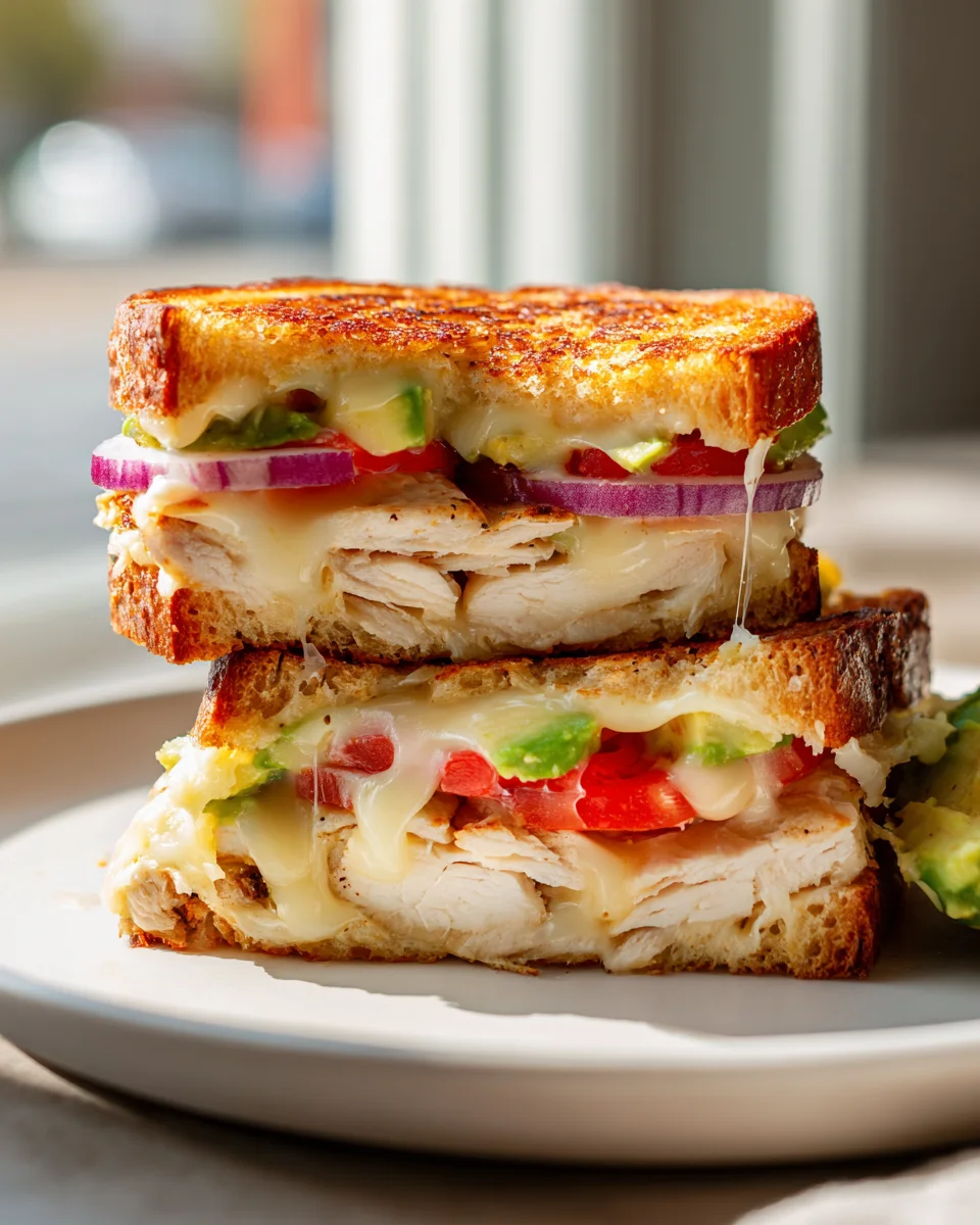 Hähnchen-Avocado-Melt Sandwich: Schnell & unwiderstehlich lecker!