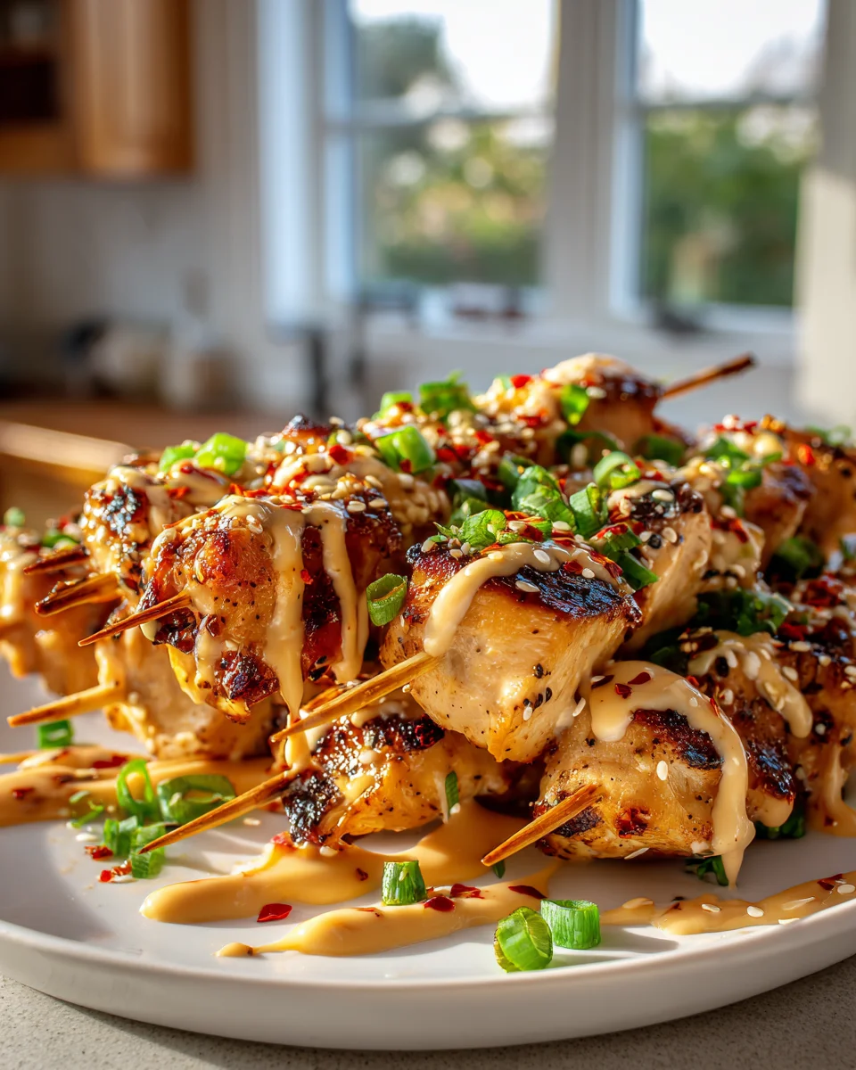 Bang Bang Hähnchenspieße: Süß-scharf & unwiderstehlich lecker!