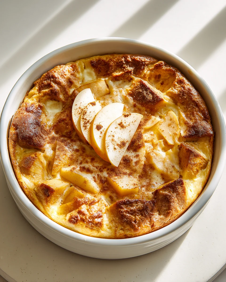 Apfelkuchen-Brotpudding aus der Pfanne: Süßer Genuss!