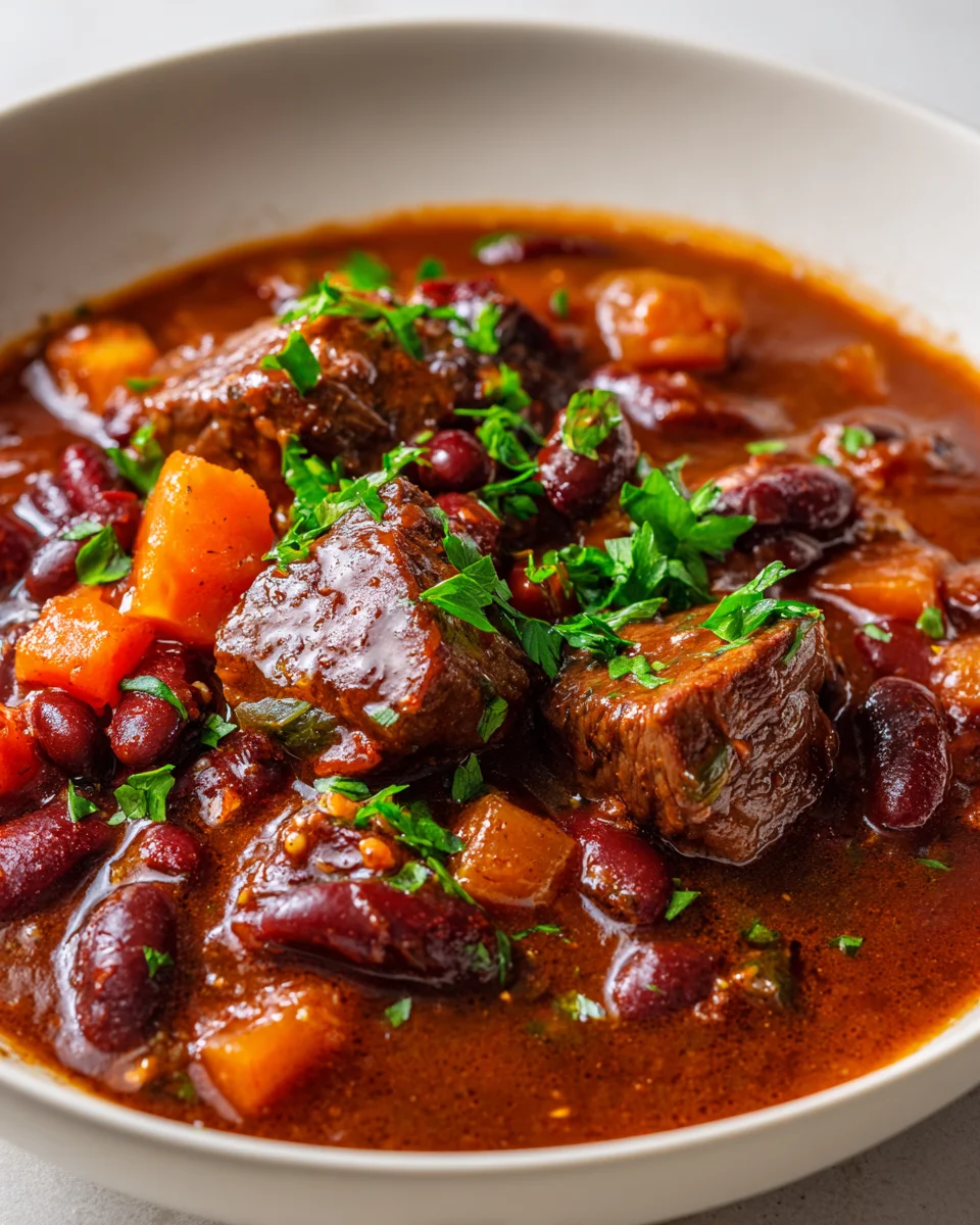 Rindfleisch & Rote Bohnen Eintopf – Rustikal, Herzhaft, Lecker