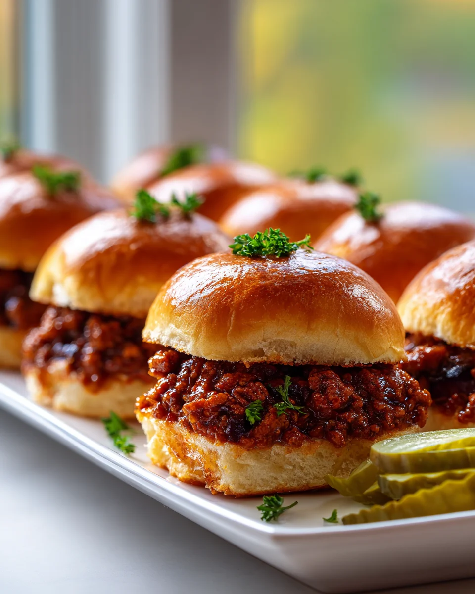 BBQ Hackfleisch Sloppy Joe Sliders: Schnell & Super Lecker!