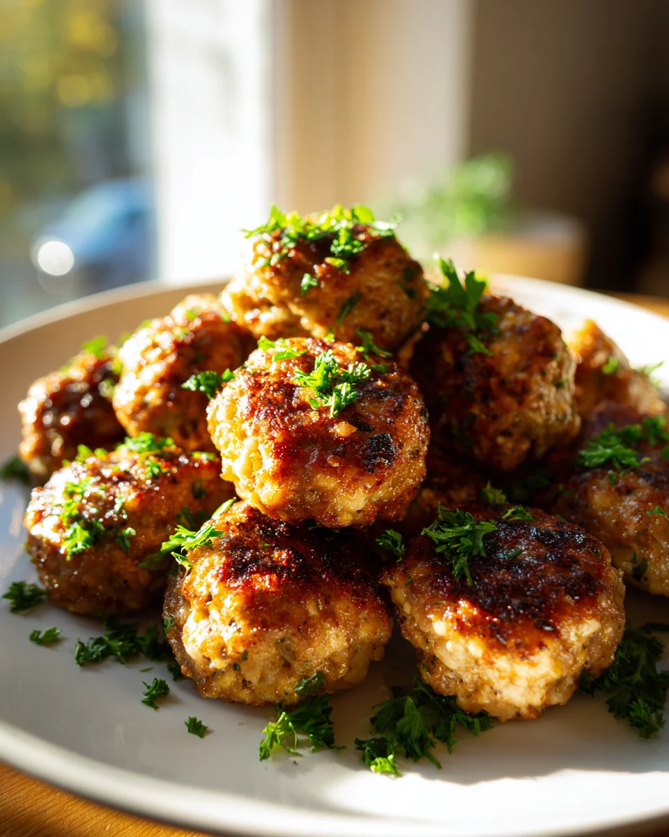 Knusprige Reisfleischbällchen aus der Heißluftfritteuse