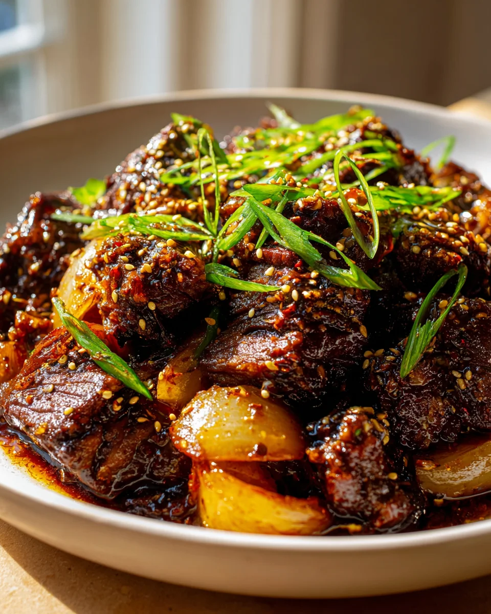 Slow Cooker Korean Beef Rezept: Einfach, zart & unwiderstehlich!