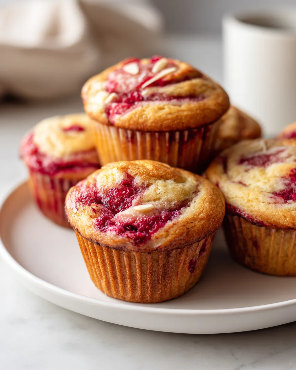 Himbeer-Mandel-Swirl Muffins: So einfach & unwiderstehlich