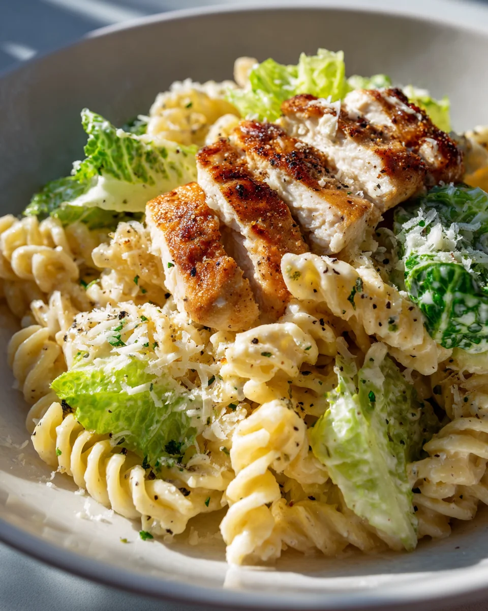 Hähnchen Caesar Pasta: Cremig-lecker & einfach gemacht!