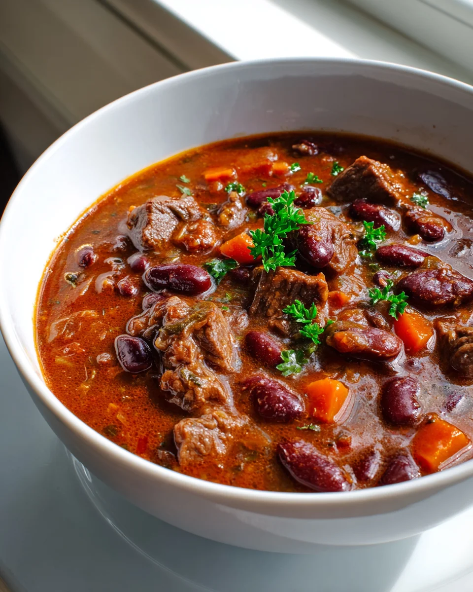 Rindfleisch & Rote Bohnen Eintopf – Rustikal, Herzhaft, Lecker