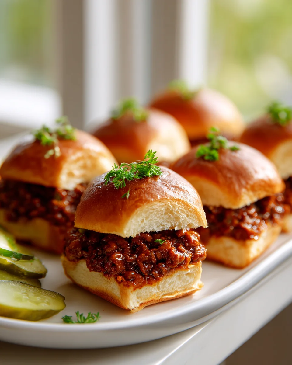 BBQ Hackfleisch Sloppy Joe Sliders: Schnell & Super Lecker!