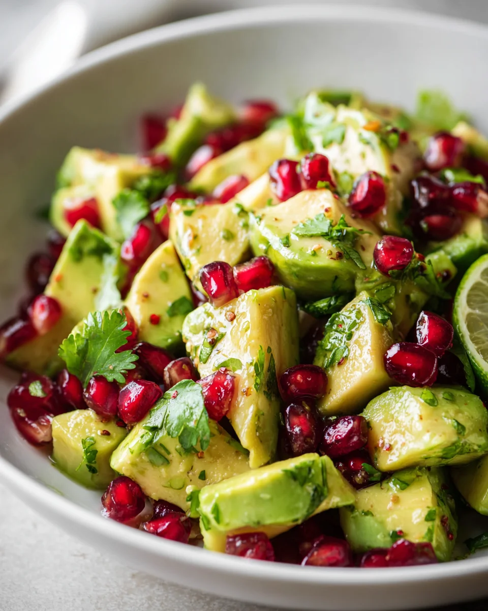 Granatapfel Avocado Salat: Limetten-Frische für Genuss!