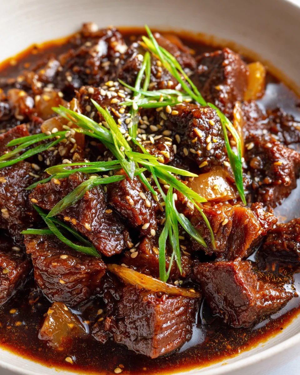 Slow Cooker Korean Beef Rezept: Einfach, zart & unwiderstehlich!