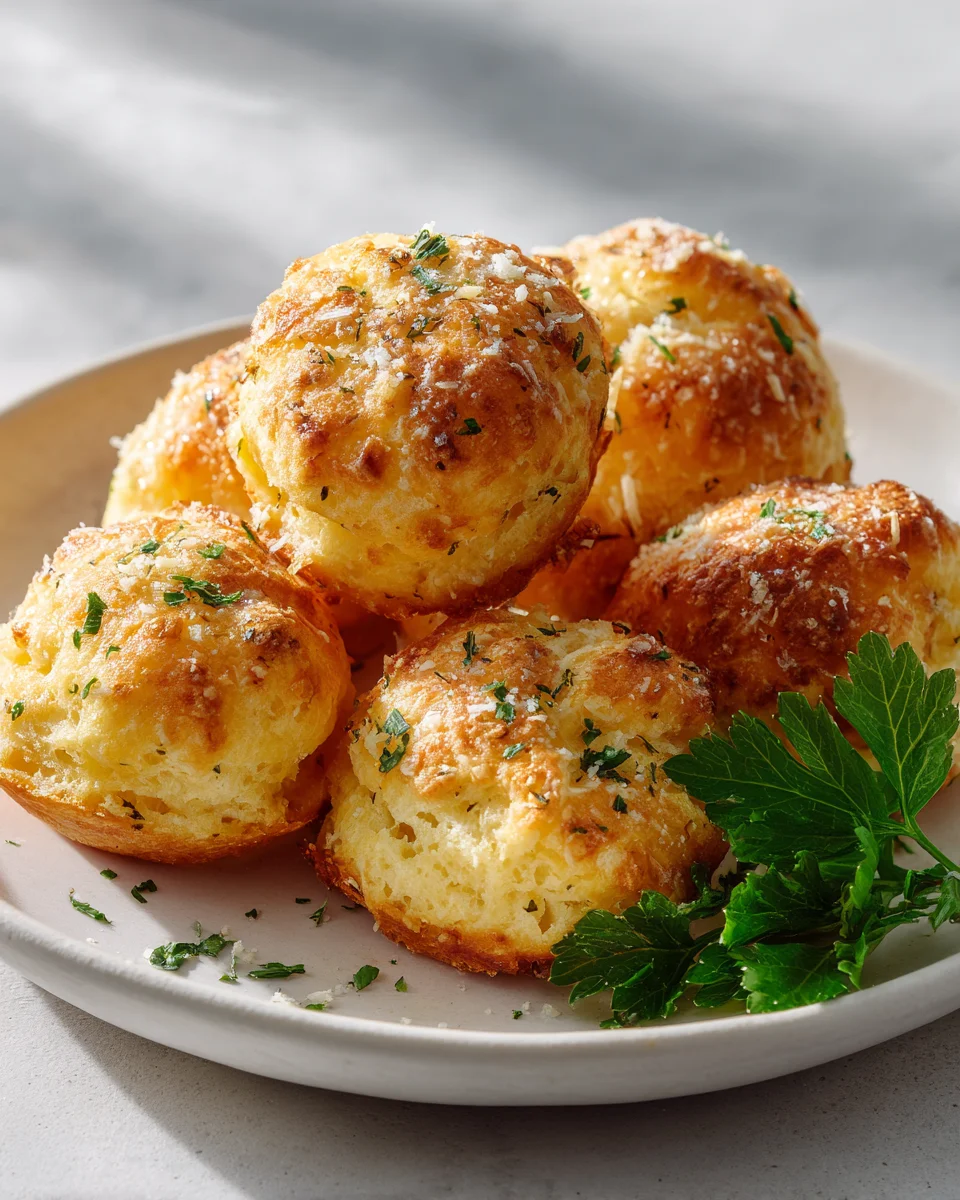 Knoblauch-Parmesan Käse-Puffs: Luftig, lecker & unwiderstehlich!