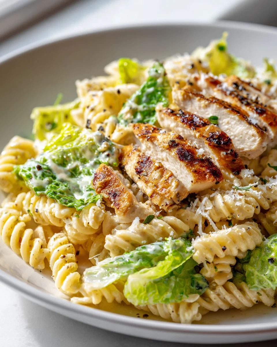 Hähnchen Caesar Pasta: Cremig-lecker & einfach gemacht!