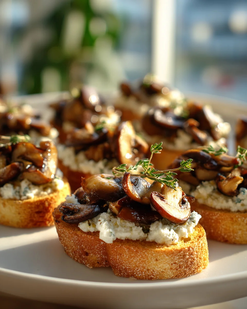 Cremige Pilz-Toasts: Köstlich mit luftigem Ricotta!