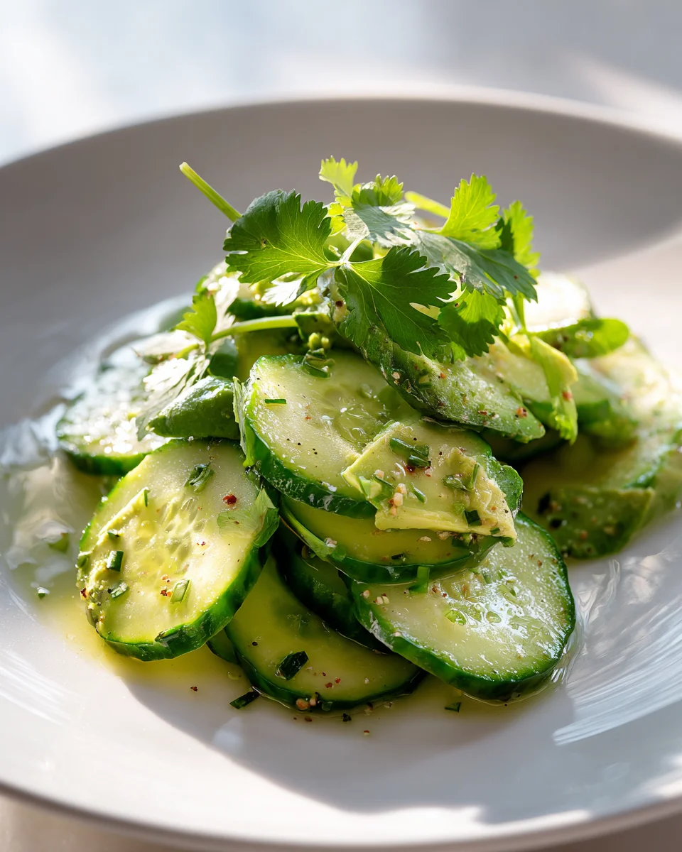 Gurkensalat mit Avocado & Koriander: Frische Sommer-Bowl