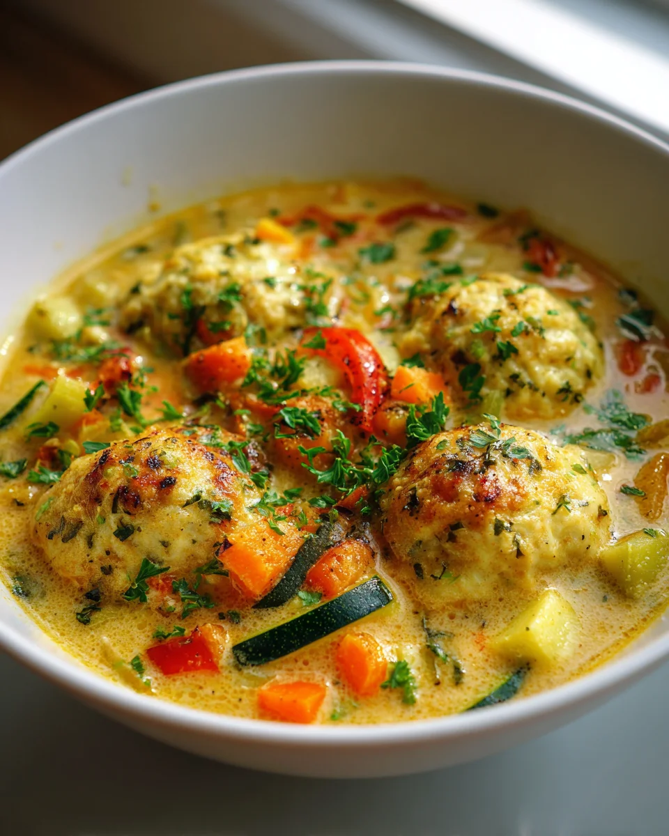 Cremige Kokos Curry Suppe & Dumplings – Dein neues Lieblingsgericht!