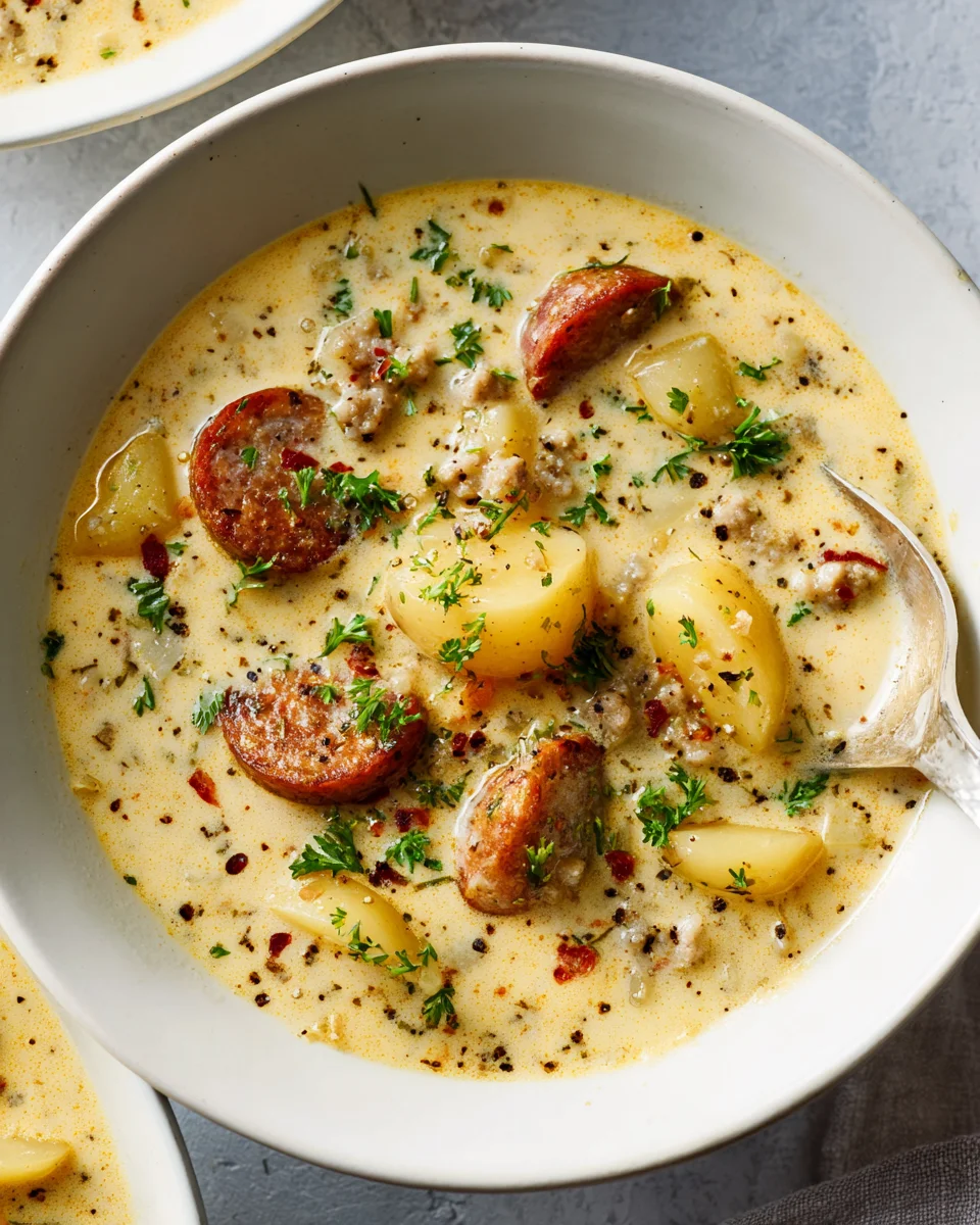 Cremige Kartoffel-Rinderwurst-Suppe: Das ultimative Comfort Food!