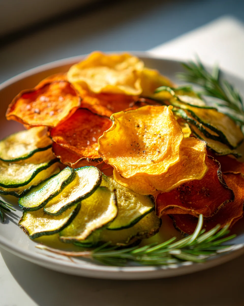 Knusprige Gemüsechips aus dem Ofen: Einfach, gesund & lecker!