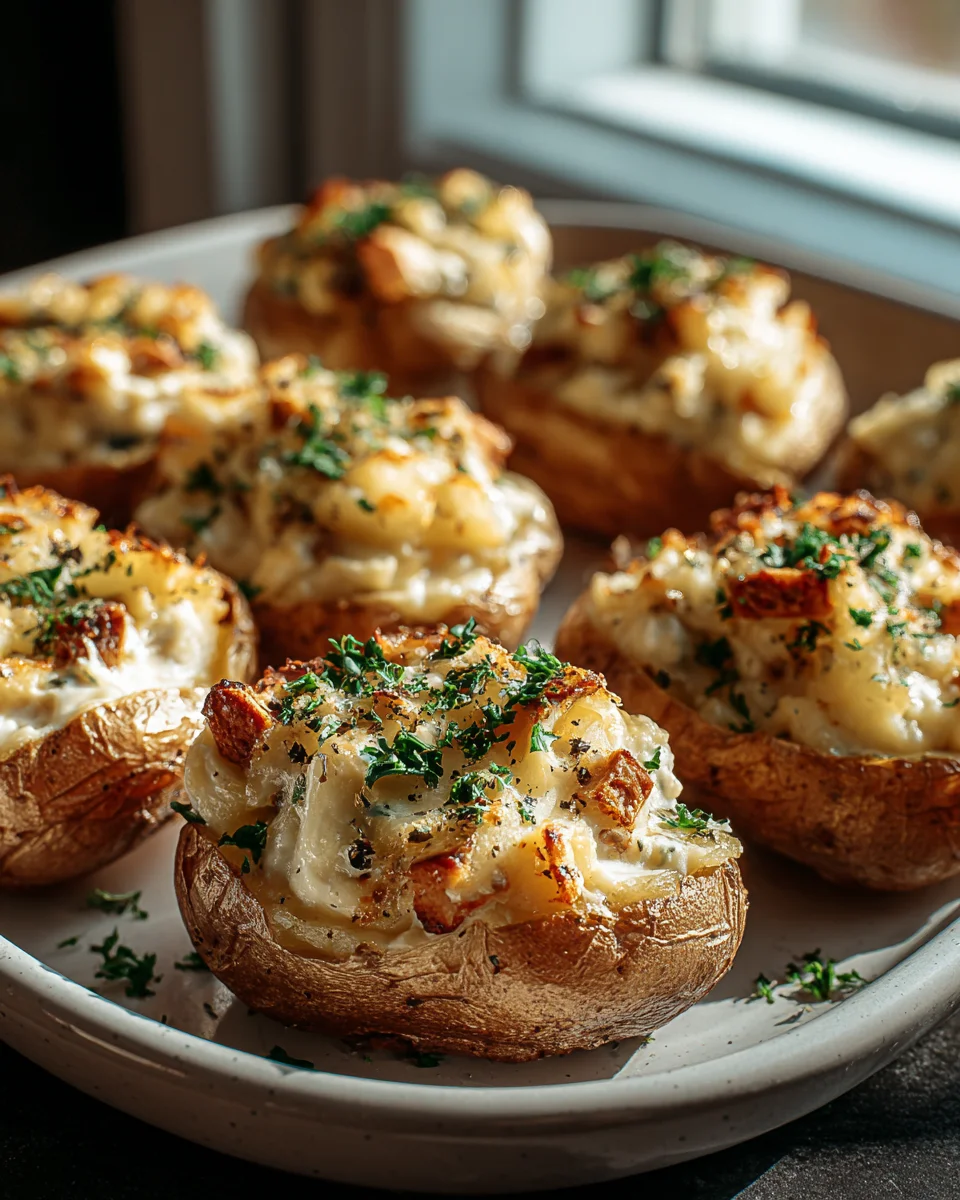 Flammkuchen-Gefüllte Kartoffeln: Herzhaft & Unwiderstehlich!