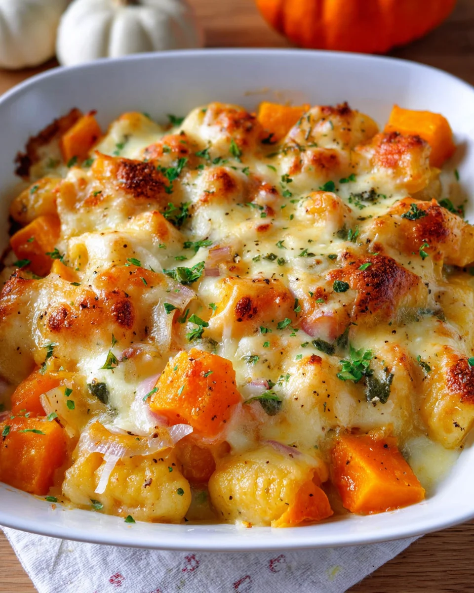Gnocchi Kürbis Auflauf mit Lauch: Vegetarisch & Cremig lecker!