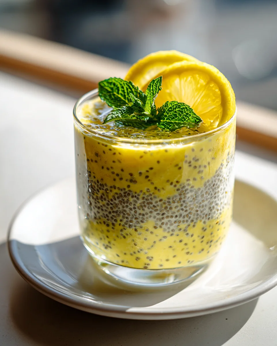 Lemon Chia Pudding Im Glas: Dein leichter Frühstücks-Snack