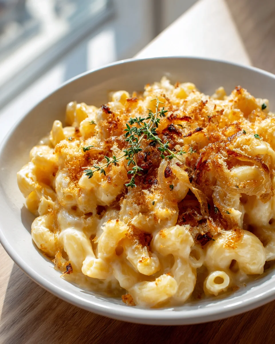 Französische Zwiebel-Käsemakkaroni: Der cremige Soulfood-Traum!