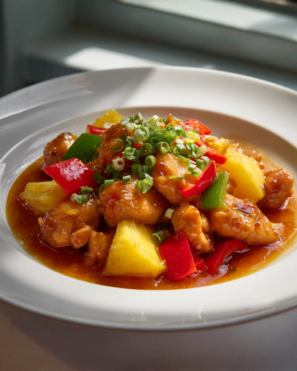 Exotisches Hähnchen mit Ananas: Süß-sauer & unwiderstehlich