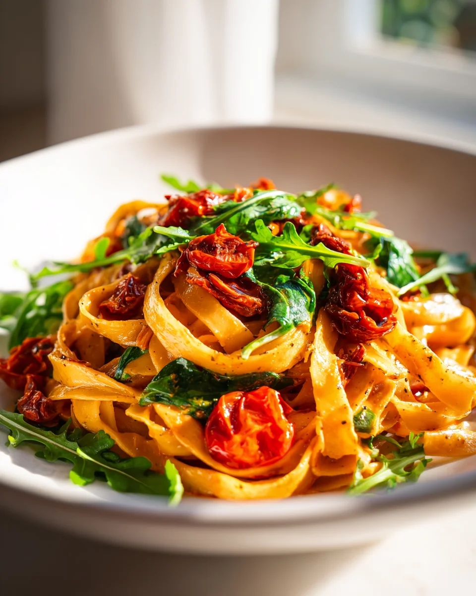 Cremige Vegane Sonnengetrocknete Tomaten Pasta – Einfach Lecker!